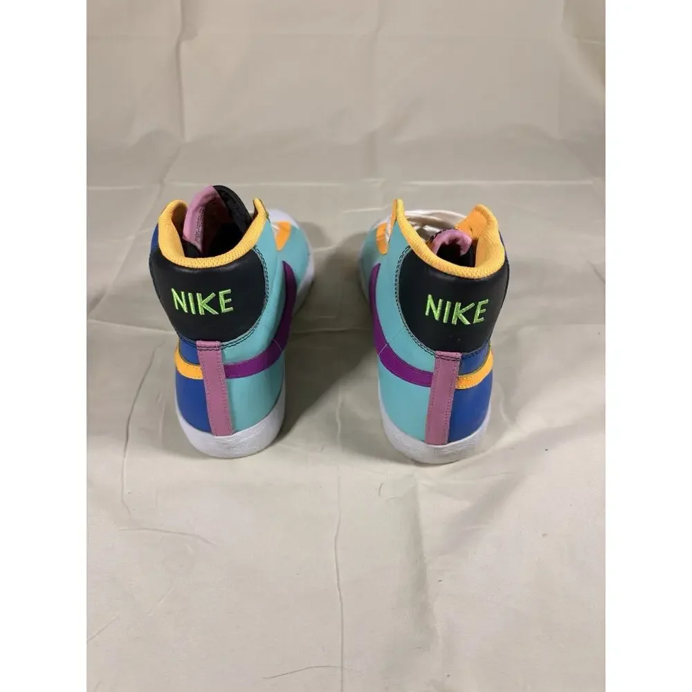 Nike Blazer Mid GS Multicolor Leather Mid Top Sneakers US 7Y CZ9441-400 size 7Y